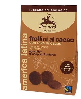 FROLLINI CACAO CON FAVE BIO FAIRTRADE 250 G - Farmastop