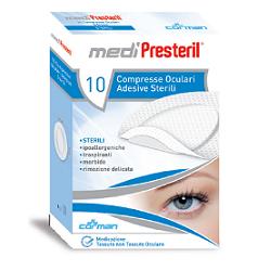 GARZA COMPRESSA OCULARE MEDIPRESTERIL ADESIVA 10 PEZZI - Farmastop