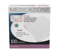 GARZA SILVER CROSS COTONE 18X40 CM 12 PEZZI - Farmastop