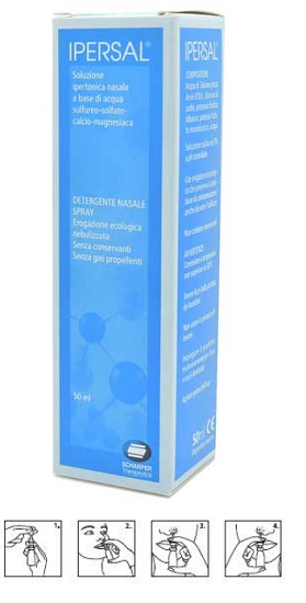SOLUZIONE IPERTONICA IPERSAL SPRAY NASALE 50 ML - Farmastop