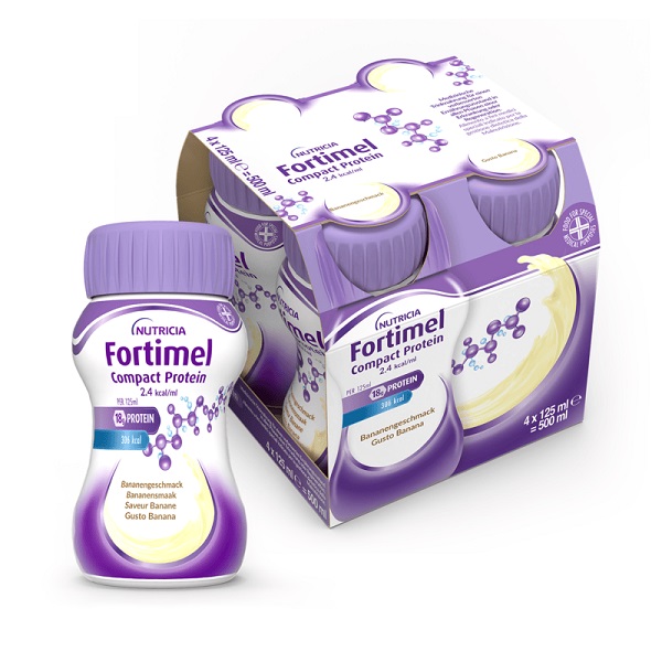 FORTIMEL COMPACT PROTEIN BANANA 4 BOTTIGLIE 125 ML - Farmastop