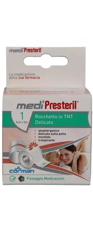 CEROTTO MEDIPRESTERIL TESSUTO NON TESSUTO IN ROCCHETTO CM 5 X 5 M - Farmastop