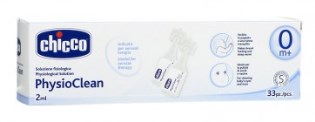 CHICCO PHYSIOCLEAN SOLUZIONE FISIOLOGICA 33 FLACONCINI 2 ML - Farmastop