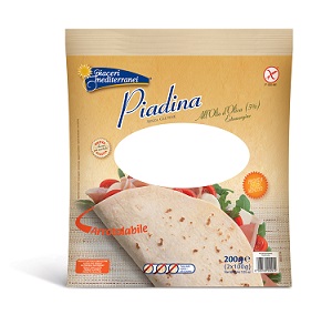 PIACERI MEDITERRANEI PIADINA OLIO D'OLIVA 200 GRAMMI - Farmastop