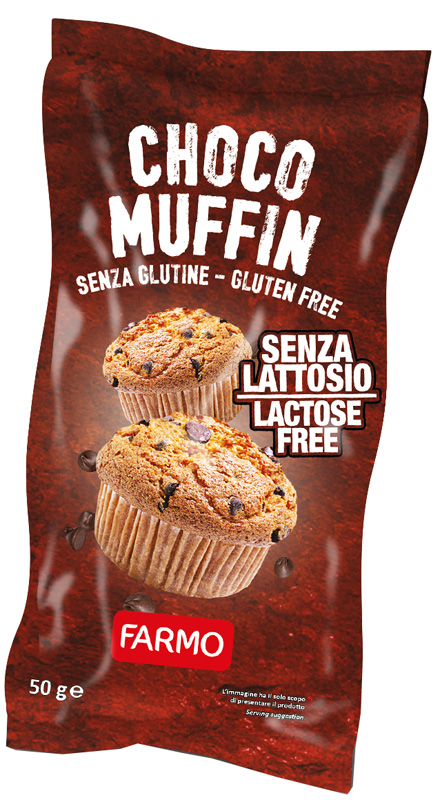 FARMO CHOCOMUFFIN CON GOCCE DI CIOCCOLATO 50 G - Farmastop