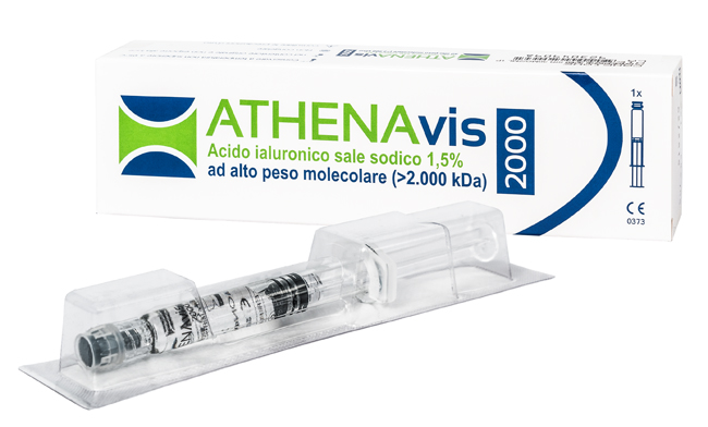 SIRINGA INTRA-ARTICOLARE ATHENAVIS 2000 ACIDO IALURONICO 1,5% 30 MG 2 ML 3 PEZZI - Farmastop