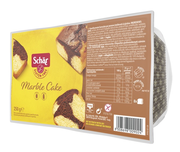 SCHAR MARBLE CAKE SENZA LATTOSIO 250 G - Farmastop