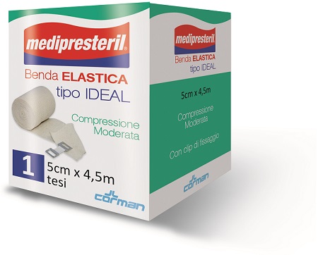 BENDA ELASTICA ORLATA IDEAL MEDIPRESTERIL CM5X450 - Farmastop