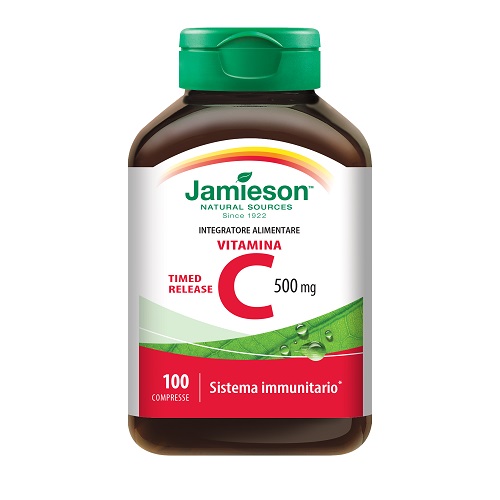 VITAMINA C 500 TIMED RELEASE GUSTO ARANCIA 100 COMPRESSE MASTICABILI - Farmastop