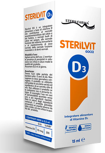 STERILVIT D3 GOCCE 15 ML - Farmastop