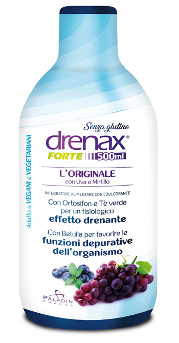 DRENAX FORTE L'ORIGINALE CON UVA E MIRTILLO 500 ML - Farmastop