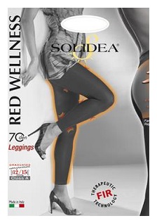 RED WELLNESS 70 LEGGINS NERO 4XL - Farmastop