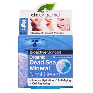 DR ORGANIC DEAD SEA MINERALS SALI MAR MORTO NIGHT CREAM CREMA VISO NOTTE 50 ML - Farmastop