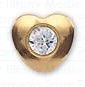 INVERNESS ORECCHINI CUORE CRYSTAL PLACCATI ORO R25C1 - Farmastop
