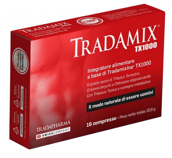 TRADAMIX TX 1000 ASTUCCIO 16 COMPRESSE DUE BLISTER 8 COMPRESSE - Farmastop