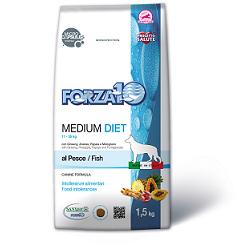 FORZA 10 MEDIUM DIET CON PESCE PER CANI DI MEDIA TAGLIA 1,5 KG - Farmastop