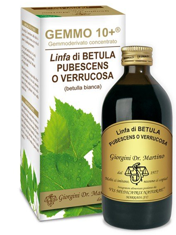 GEMMO 10+ BETULLA B LINFA 200 ML LIQUIDO ANALCOLICO - Farmastop