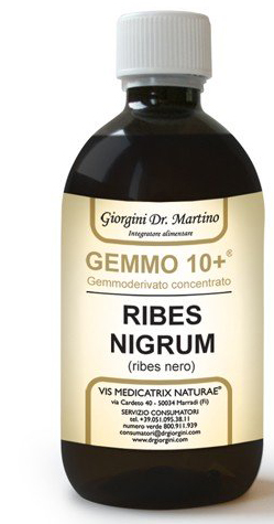 GEMMO 10+ RIBES NERO 500 ML LIQUIDO ANALCOLICO - Farmastop