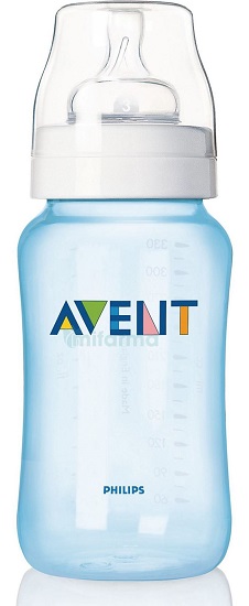 AVENT BIBERON NATURAL 330 ML IN POLIPROPILENE AZZURRO - Farmastop