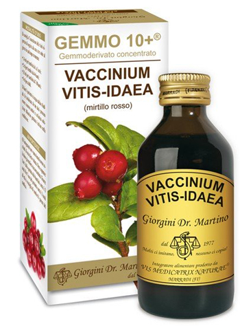 GEMMO 10+ MIRTILLO ROSSO LIQUIDO ANALCOLICO 100 ML - Farmastop