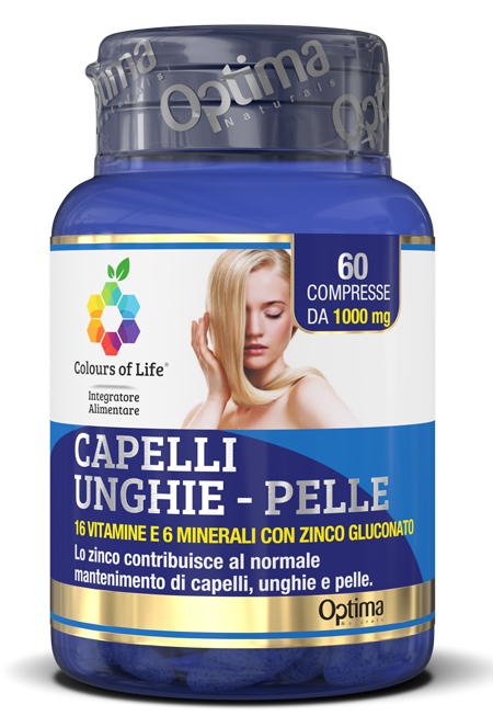 COLOURS OF LIFE CAPELLI UNGHIE PELLE 60 COMPRESSE 1000 MG - Farmastop