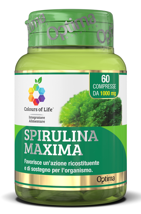 COLOURS OF LIFE SPIRULINA MAXIMA 60 COMPRESSE 1000 MG - Farmastop