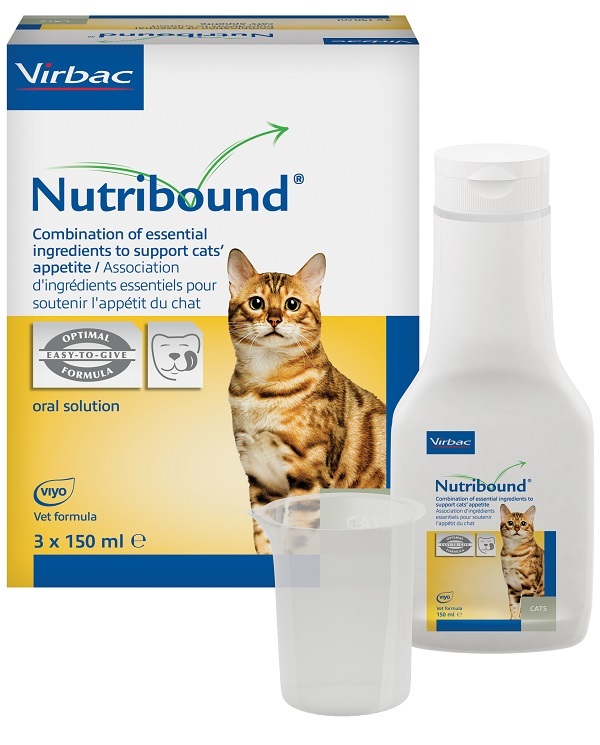 NUTRIBOUND SOLUZIONE ORALE APPETIBILE PER GATTI 3 FLACONI DA 150 ML - Farmastop