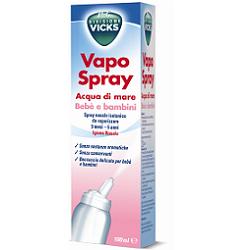 VICKS VAPOSPRAY ACQUA DI MARE BEBE' BAMBINI ISOTONICO 100 ML - Farmastop