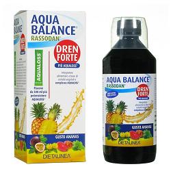 AQUA BALANCE RASSODAN DREN FORTE GUSTO ANANAS 500 ML DIETALINEA + AQUALOSS 2,8 G - Farmastop