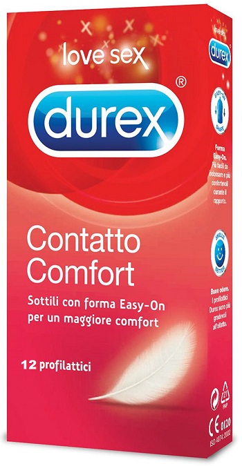 PROFILATTICO DUREX CONTATTO COMFORT 12 PEZZI - Farmastop