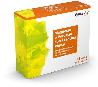 MAGNESIO E POTASSIO CON CREATINA ARANCIA PENSA 14 BUSTINE - Farmastop