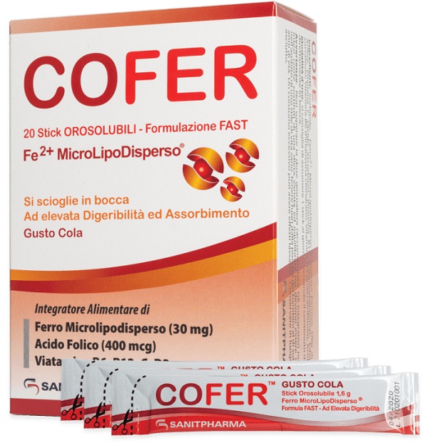 COFER 20 STICK OROSOLUBILI GUSTO COLA - Farmastop