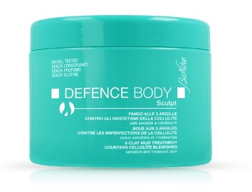 DEFENCE BODY ANTICELLULITE FANGO ALLE 3 ARGILLE VASO 500 G - Farmastop
