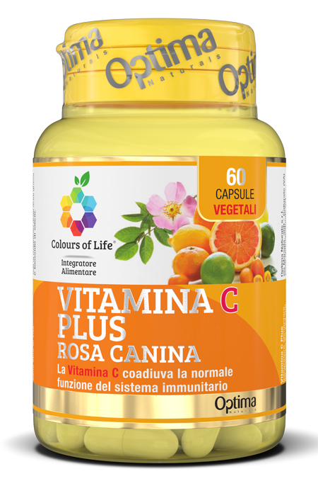 COLOURS OF LIFE VITAMINA C PLUS ROSA CANINA 60 CAPSULE VEGETALI 724 MG - Farmastop