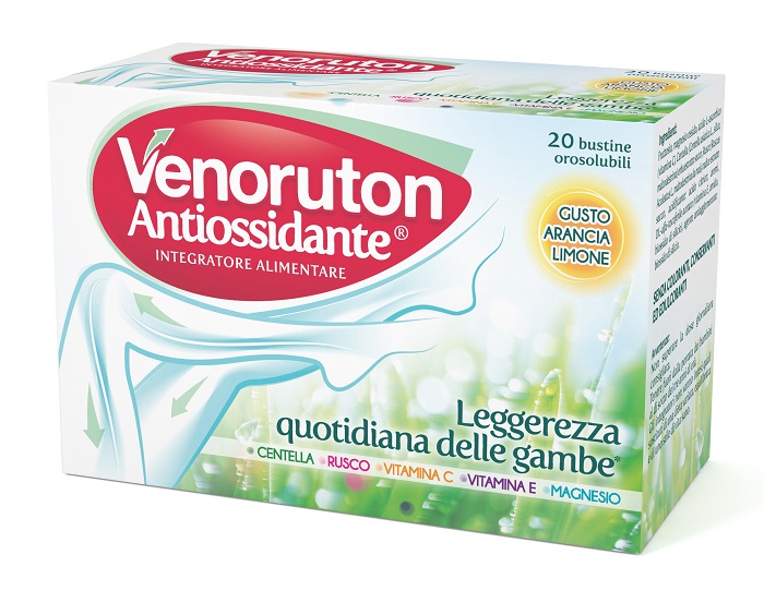 VENORUTON ANTIOSSIDANTE 20 BUSTINE OROSOLUBILI MONODOSE - Farmastop