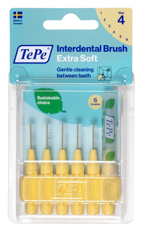 TEPE SCOVOLINO XSOFT GIALLO 0,7MM 6 PEZZI - Farmastop