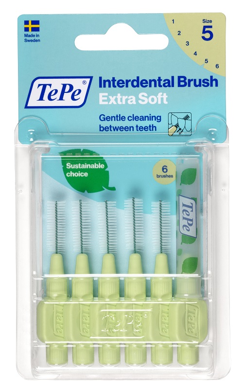 TEPE SCOVOLINO XSOFT VERDE 0,8MM 6 PEZZI - Farmastop