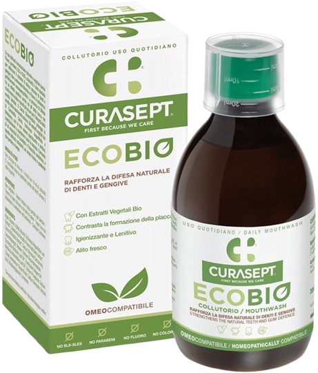 CURASEPT COLLUTORIO ECOBIO 300 ML PHARMADENT - Farmastop