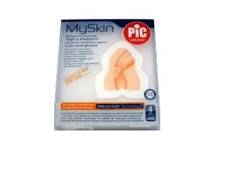 CEROTTO PIC MYSKIN TAGLI&ABRASIONI GOMITI E GINOCCHIA 4 PEZZI - Farmastop