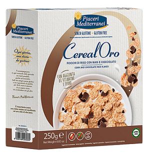 PIACERI MEDITERRANEI CEREALORO FIOCCHI RISO MAIS E CIOCCOLATO 250 G - Farmastop