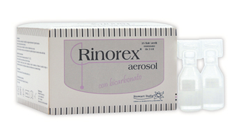 FIALA PER AEROSOL RINOREX BICARBONATO 25 FIALE 3 ML - Farmastop
