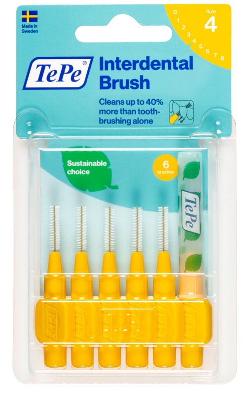 TEPE SCOVOLINO GIALLO 0,7 MM 6 PEZZI - Farmastop