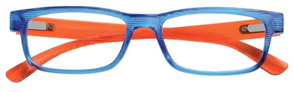 CORPOOTTO OCCHIALE DA LETTURA MODELLO NEON AZZURRO/ARANCIONE +3 DIOTTRIE - Farmastop