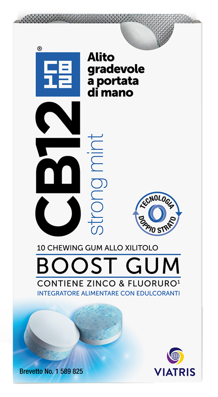 CB12 BOOST 10 CHEWING-GUM ZINCO E FLUORURO NEW FORMULATION - Farmastop