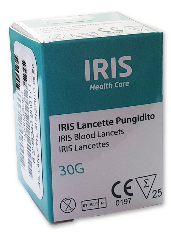 LANCETTE PUNGIDITO IRIS 25 PEZZI - Farmastop