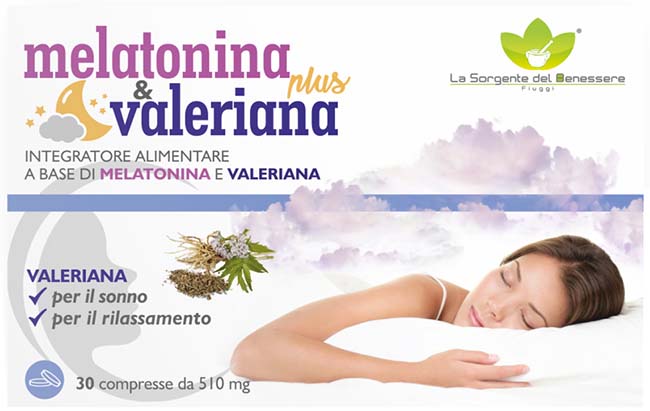 MELATONINA PLUS VALERIANA 30 COMPRESSE - Farmastop