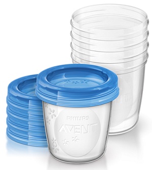 AVENT VASETTI VIA COPERCHIO 180 ML 5 PEZZI - Farmastop
