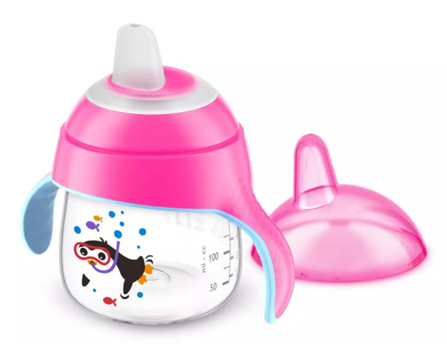 AVENT TAZZA CON BECCUCCIO DECORATA NERO 200 ML - Farmastop