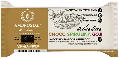 UBERBAR CHOCO SPIRULINA GOJI BIO 35 G - Farmastop