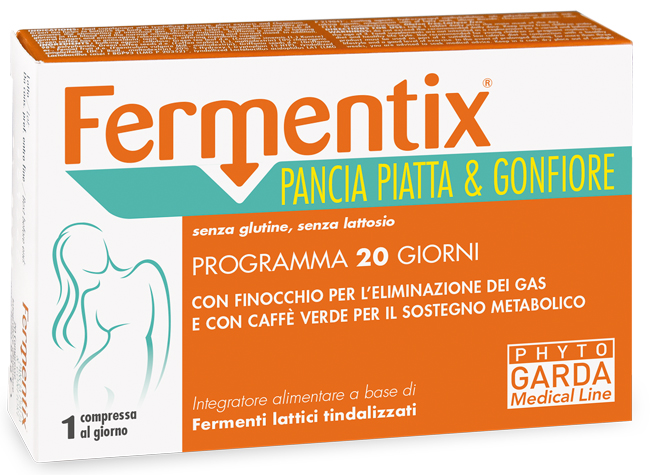 FERMENTIX PANCIA PIATTA E GONFIORE 20 COMPRESSE - Farmastop